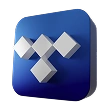 Tidal logo in 3D style with a blue gradient background, used by a music promotion company to represent Tidal playlist and listener growth services