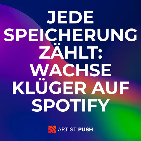 Ein futuristischer Hintergrund mit wellenartigen Linien und dem Text 'Bring dein Instagram auf das nächste Level' – visuelle Darstellung für Instagram-Wachstumsdienste von Artist Push.